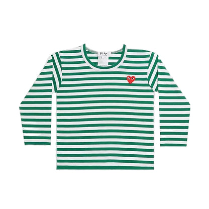 CDG PLAY Stripped T-shirt