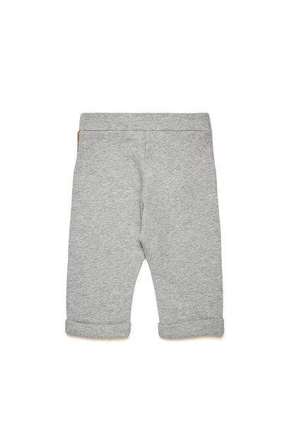 Trousers with denim pockets