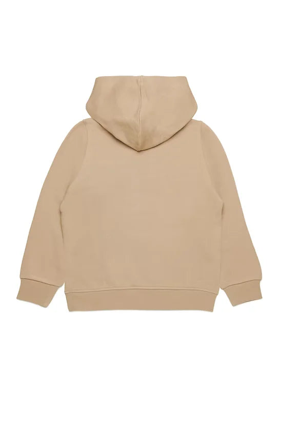 Heart print hooded sweatshirt