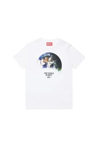 T-shirt with Earth print
