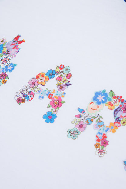 Floral Logo Print T-shirt