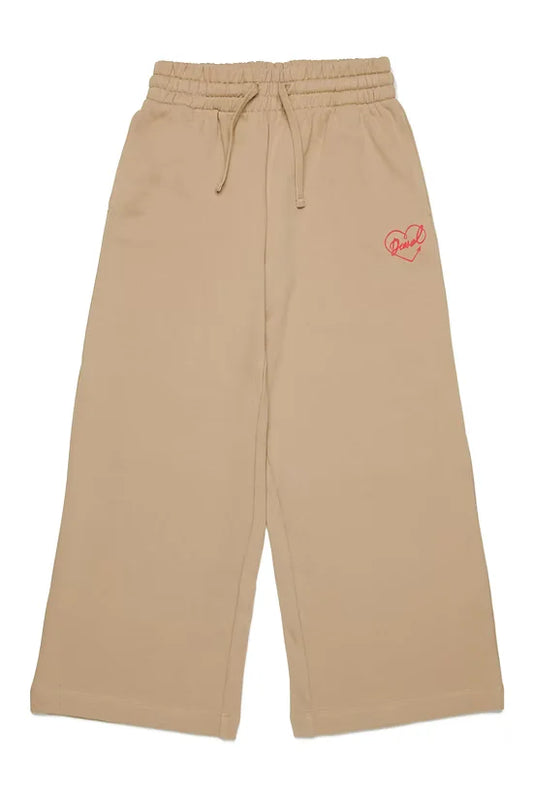 Heart print wide trouser