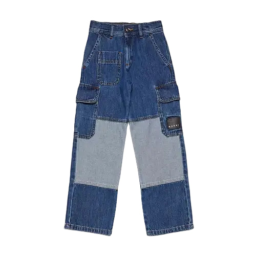 Denim Cargo Pants