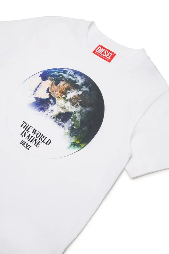 T-shirt with Earth print