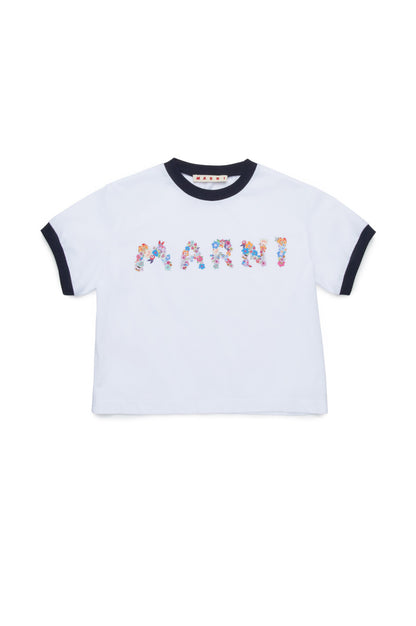 Floral Logo Print T-shirt