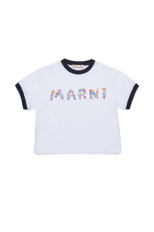 Floral Logo Print T-shirt