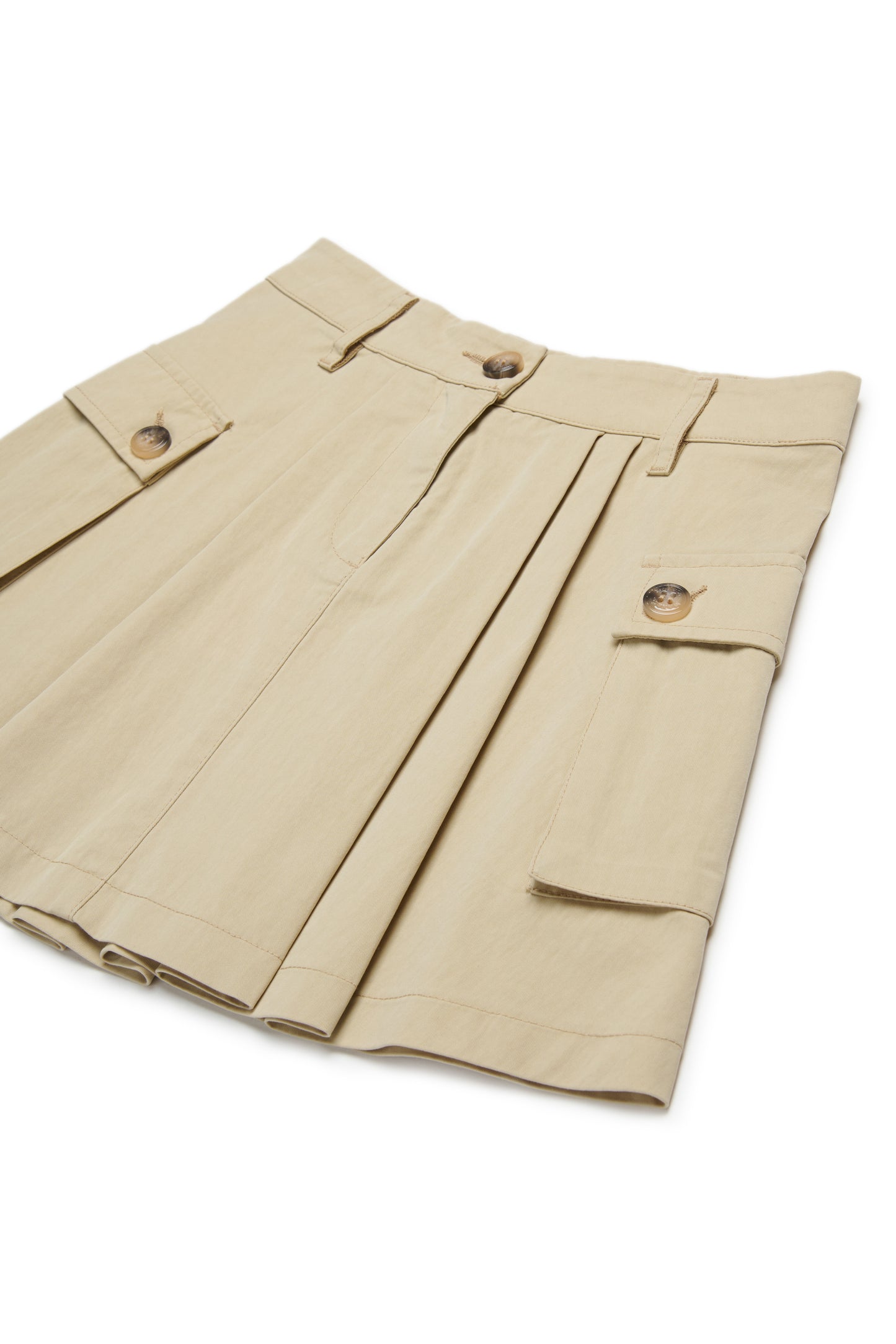 Pleated Cargo Skirt