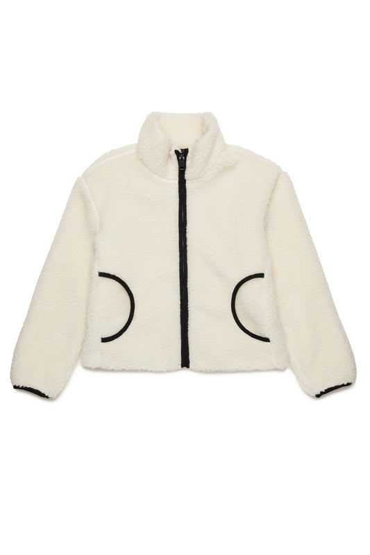 Oval D branded teddy jacket