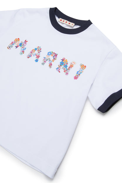 Floral Logo Print T-shirt