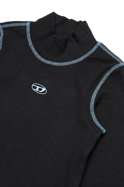 Oval D branded ribbed turtleneck