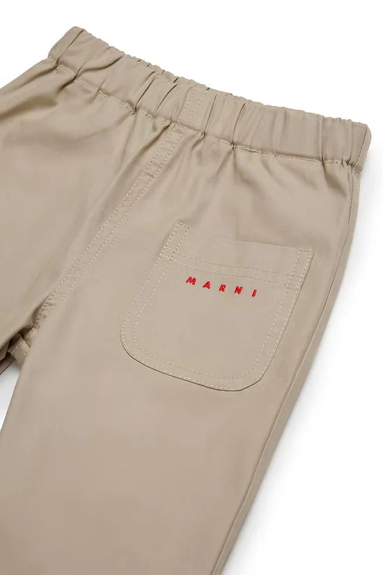 Branded Gabardine Pants