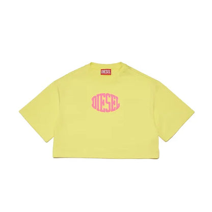 Puffy Print Cropped T-shirt
