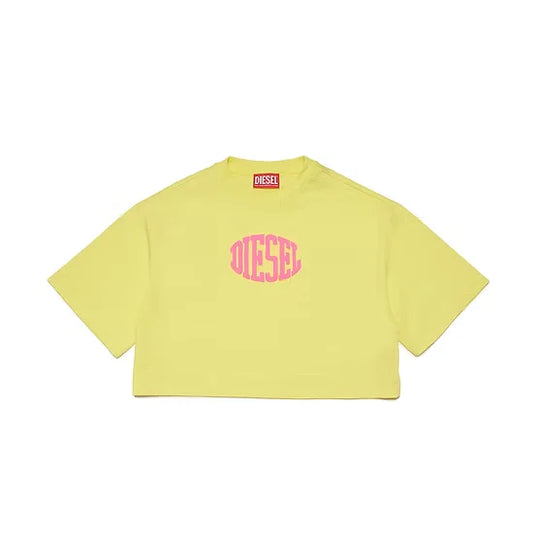 Puffy Print Cropped T-shirt