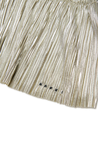 Metallic Pleated Shirt